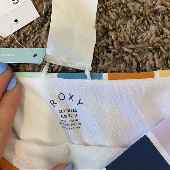 Roxy Women's PT Beach Classics FA Full Coverage Swim Bottoms XL - Picture 11 of 12